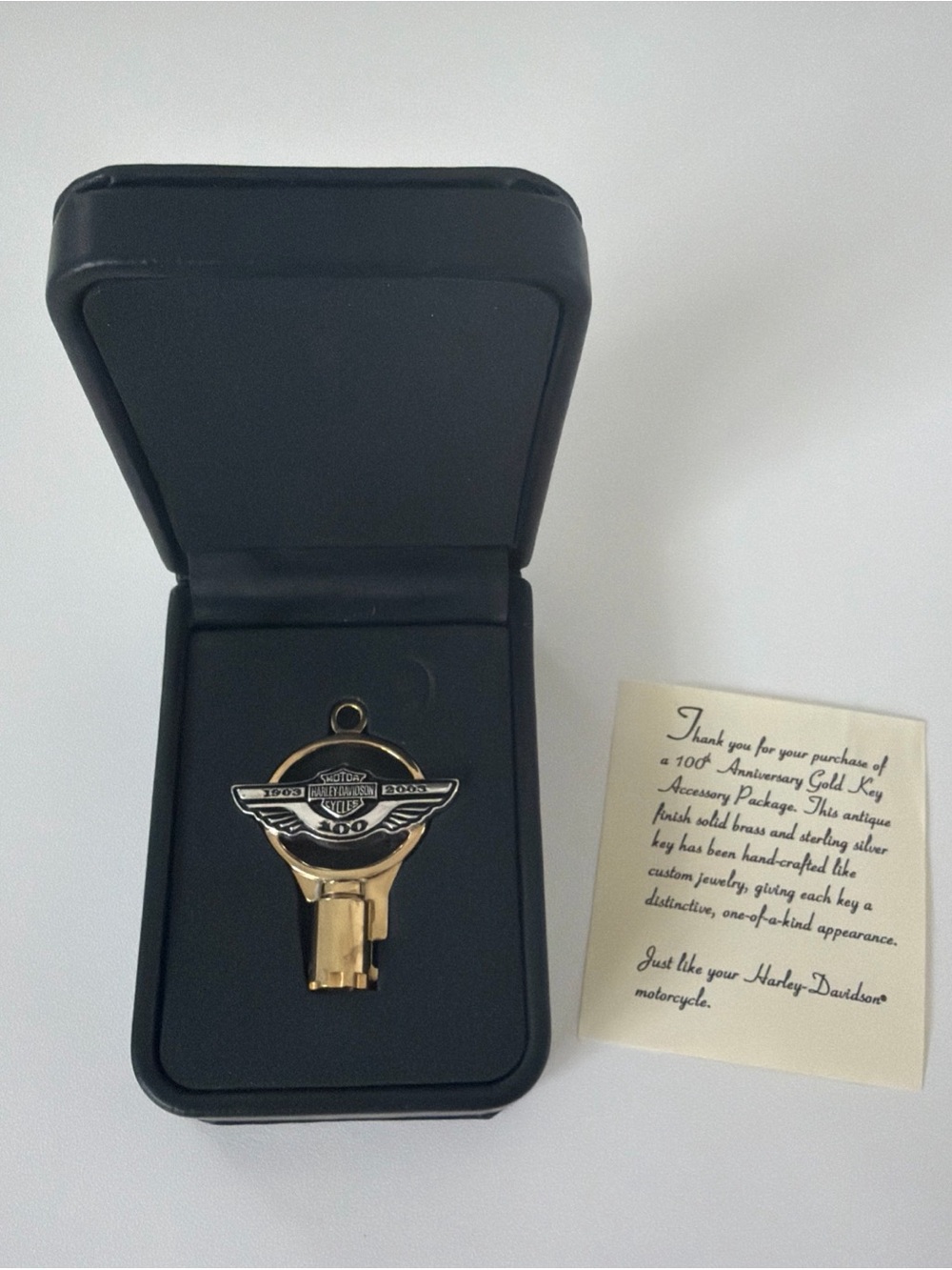 Harley Davidson 100th Anniversary “Gold Key” RARE